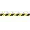 Yellow Black Hazard Safe Distance Floor Marking Tape 48mm X 33m